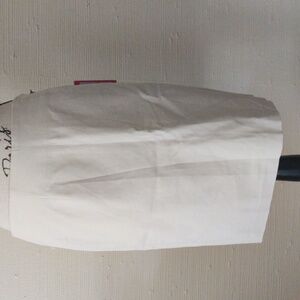 🆕 Beige Vince Camuto career business casual pencil Skirt w/ gold hardware_2